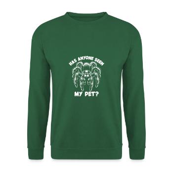 Tarantula tarantula and funny spider saying - Unisex Sweatshirt - green - Front