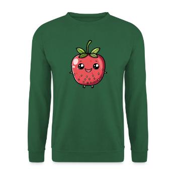 Strawberry - Unisex Pullover - Grün - Vorne