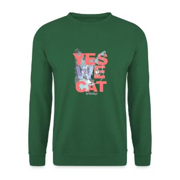 "YES WE CAT" de Cinodrago - Sweat-shirt Unisexe - vert foncé - Devant