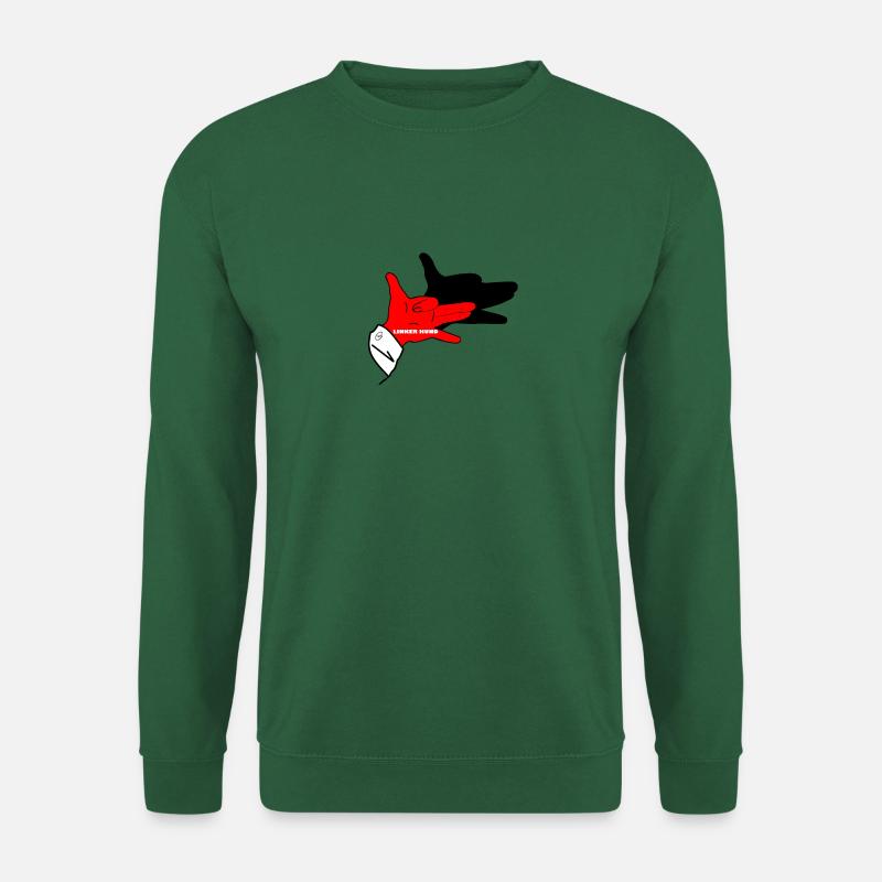 fashion, Wiltsch, art, Hand, Tier, Hund, Cool - Unisex Pullover - Grün