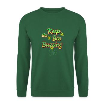 Gardez l’abeille bourdonnante - Sweat-shirt Unisexe - vert foncé - Devant
