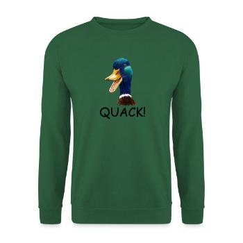 ENFANTS, ENFANTS ET TOUT-PETITS CHARLATANS! USURE DU CANARD - Sweat-shirt Unisexe - vert foncé - Devant