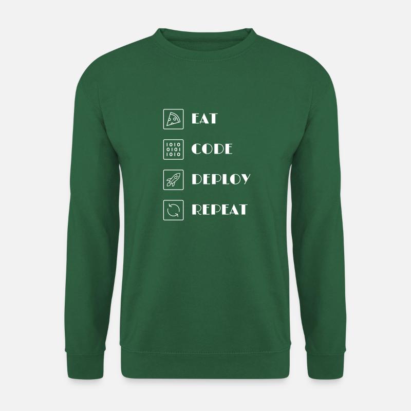 MANGER - CODE - DÉPLOYER - RÉPÉTER - Sweat-shirt Unisexe - vert foncé