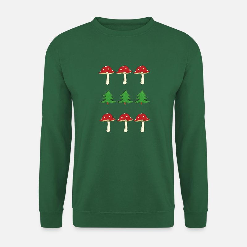 Toadstools and forest - Unisex Sweatshirt - green