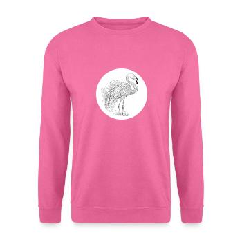 Flamant - Sweat-shirt Unisexe - rose - Devant