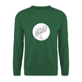 Flamant - Sweat-shirt Unisexe - vert foncé - Devant