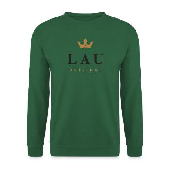 Logo original de la famille Lau - Sweat-shirt Unisexe - vert foncé - Devant