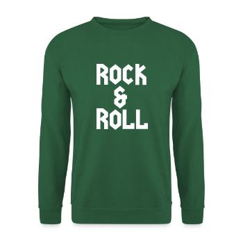 rock and roll - Sweat-shirt Unisexe - vert foncé - Devant