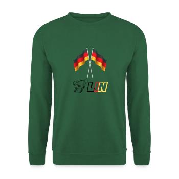 Berlin Logo mit Bär - Unisex Pullover - Grün - Vorne