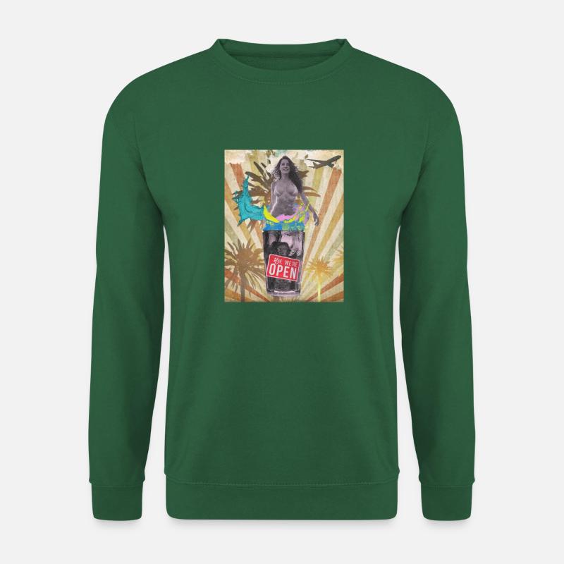 Summer Vibes Collage - Unisex Pullover - Grün