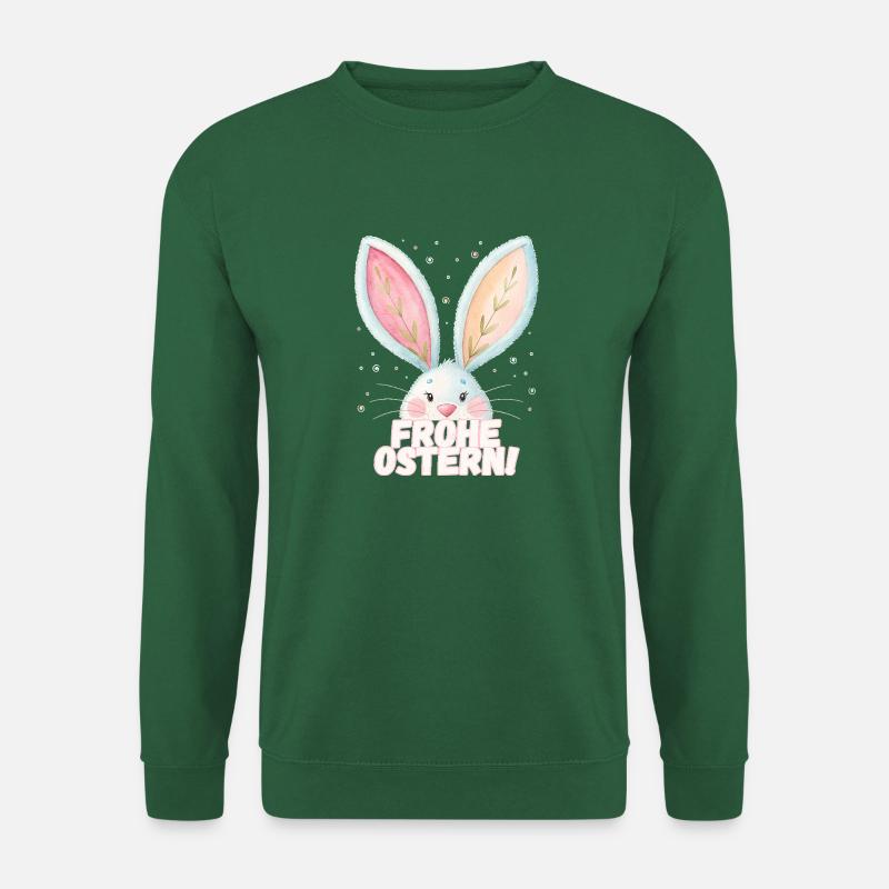 Happy Easter! Cute Easter Bunny - Unisex Sweatshirt - green