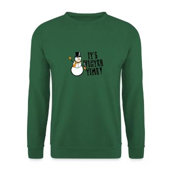 It's Winter Time - Unisex Sweatshirt - green - Front