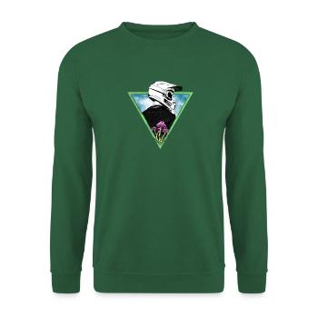 Downhill & Mushrooms - Unisex Sweatshirt - green - Front