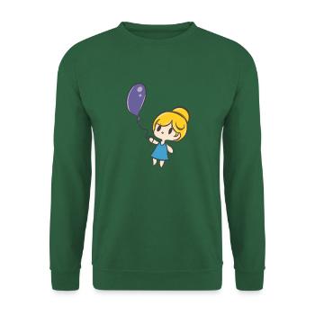 Ballon et Bébé Fille - Sweat-shirt Unisexe - vert foncé - Devant