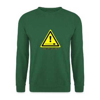 Contagious joke - Unisex Sweatshirt - green - Front