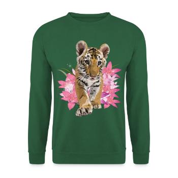 Bengal tiger - Unisex Sweatshirt - green - Front