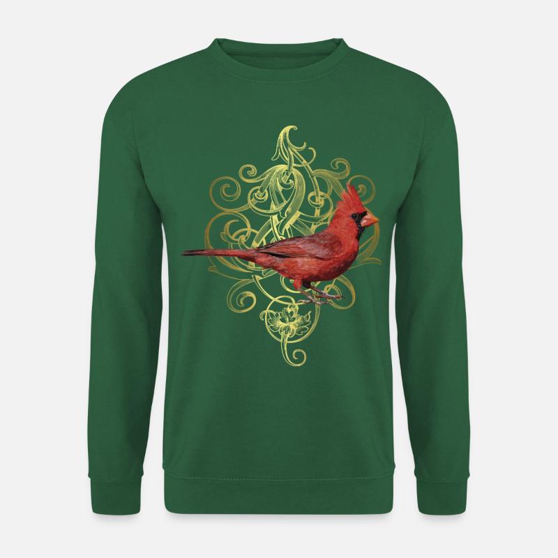 Der nördliche Kardinal - Unisex Pullover - Grün