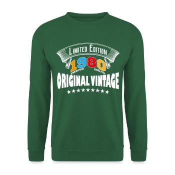 1980 - Unisex Pullover - Grün - Vorne