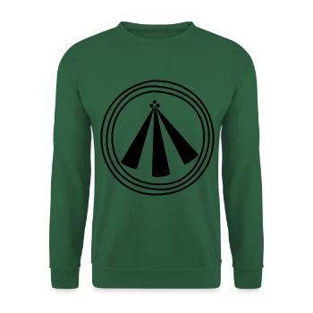 Keltisch Symbol Triskele Knoten - Unisex Pullover - Grün - Vorne