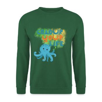 Graffiti Squid - Unisex Sweatshirt - green - Front
