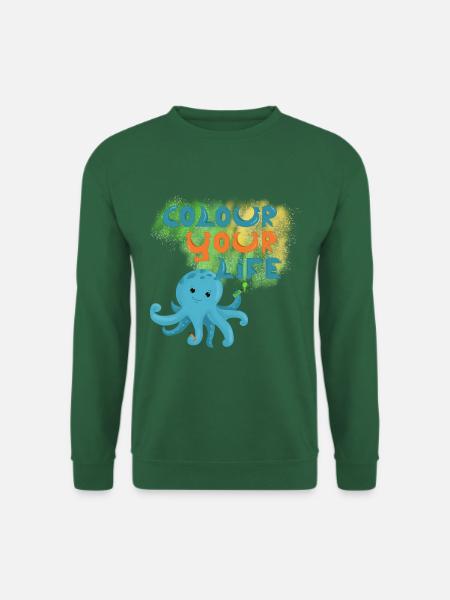 Graffiti Squid - Unisex Sweatshirt - green