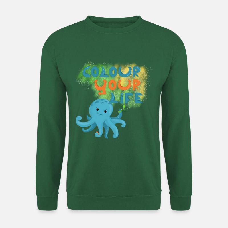 Graffiti Squid - Unisex Sweatshirt - green