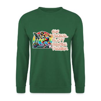 Ich übe mich darin, Sport zu vermeiden - Unisex Pullover - Grün - Vorne