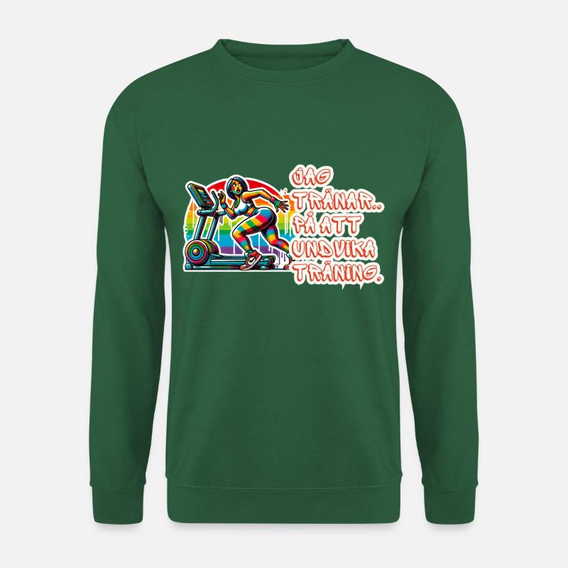 I practice avoiding exercise - Unisex Sweatshirt - green