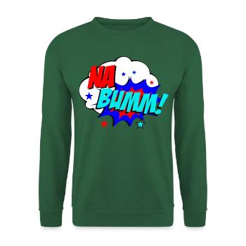 Na Boum BD Explosion Cadeau de dialecte W - Sweat-shirt Unisexe - vert foncé - Devant
