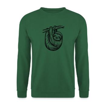 Faultier - Unisex Pullover - Grün - Vorne