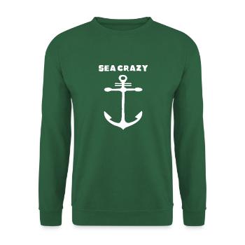 Sea Crazy Meer Anker liebe stille - Unisex Pullover - Grün - Vorne