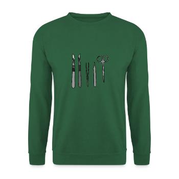 OP-Besteck - Unisex Pullover - Grün - Vorne