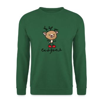 Rennes - soyez différent Noël - Sweat-shirt Unisexe - vert foncé - Devant