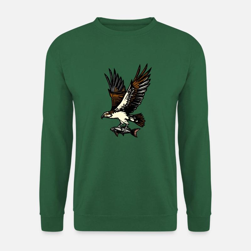Fischadler Adler Greifvogel Vogel - Unisex Pullover - Grün