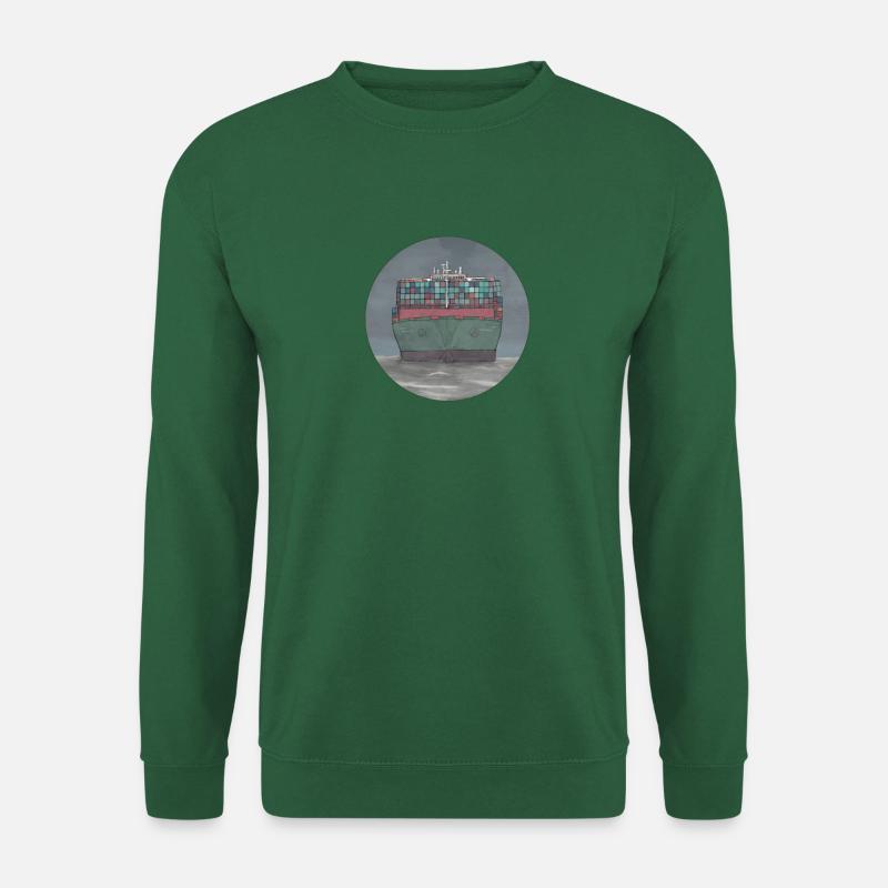 container ship - Unisex Sweatshirt - green