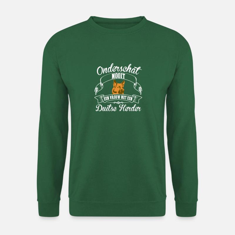 Duitse Herder - Unisex Pullover - Grün