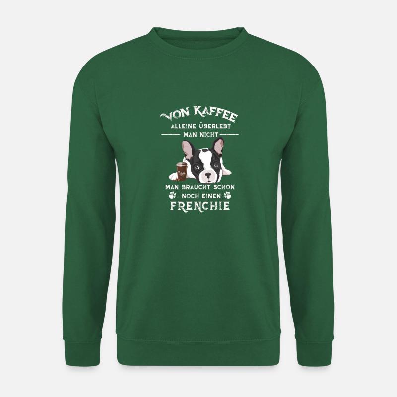 Kaffee Frenchie - Unisex Pullover - Grün