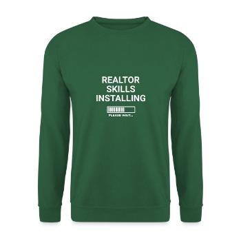 Realtor Skills Installing Please Wait - Unisex Sweatshirt - green - Front