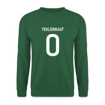 Fehleinkauf Weiss - Unisex Pullover - Grün - Vorne