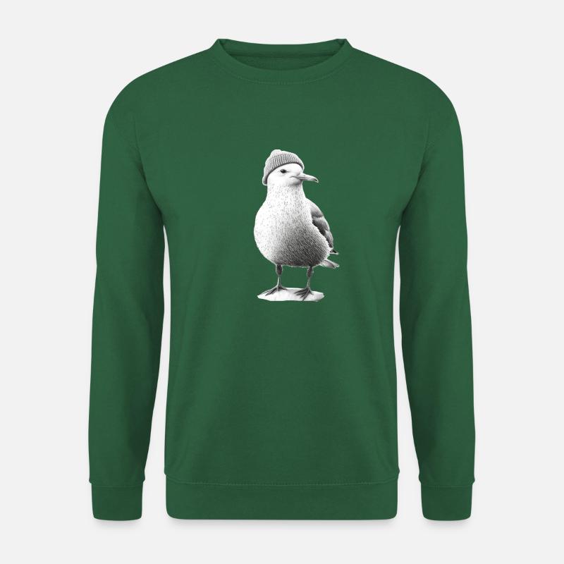 Nordsee Möwe Mütze Beanie - Unisex Pullover - Grün