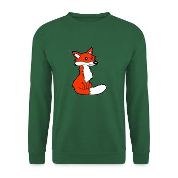 Fox Red Fox Wild Animal Clever Forest Inhabitants - Unisex Sweatshirt - green - Front