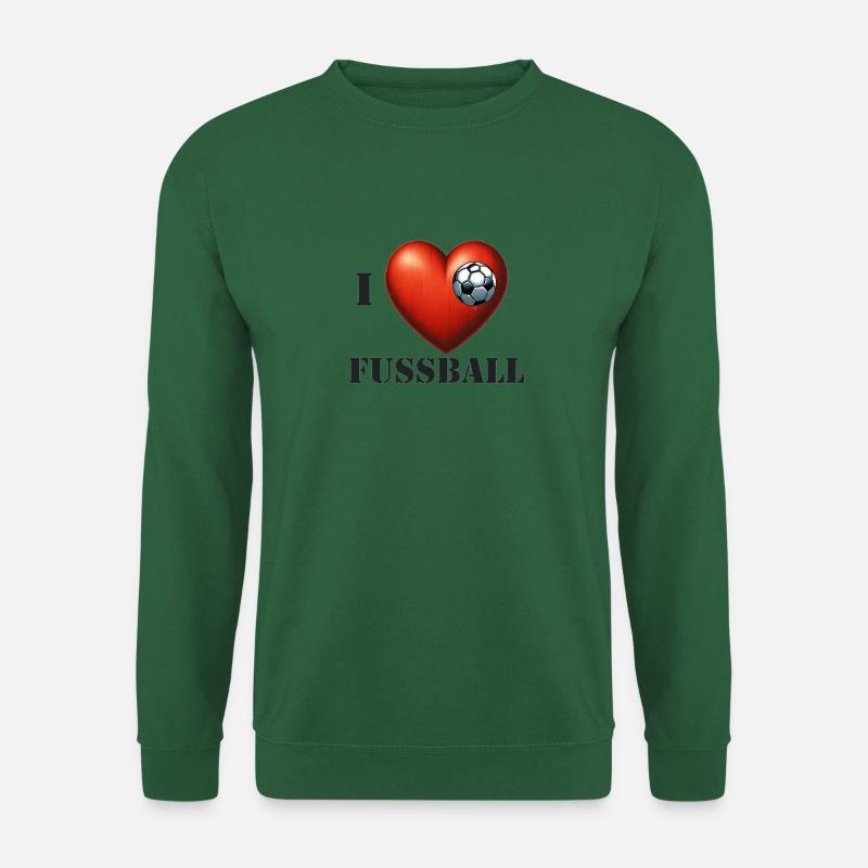 I Love Fussball - Unisex Pullover - Grün