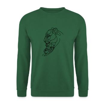 Mère de la famille Lion - Sweat-shirt Unisexe - vert foncé - Devant