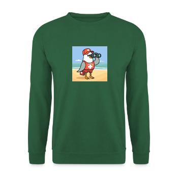 Moin Seagull Lifeguard Beach - Unisex Sweatshirt - green - Front