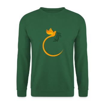 Eglise catholique Bible foi Jésus Dieu chrétiens - Sweat-shirt Unisexe - vert foncé - Devant