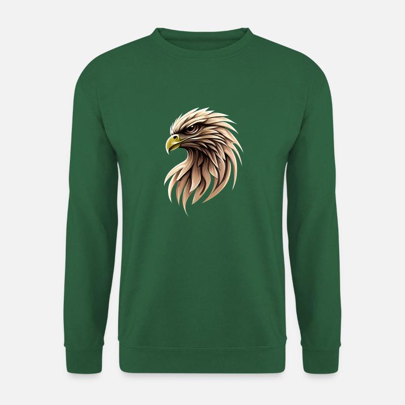 Adler Vogel Greifvogel Raubvogel - Unisex Pullover - Grün