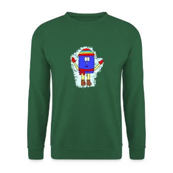 Winter Mutismus-Design - Unisex Pullover - Grün - Vorne
