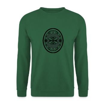 Antikes Mandala - Unisex Pullover - Grün - Vorne