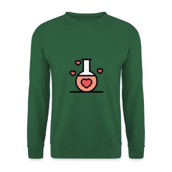 Cher chimiste Amour - Sweat-shirt Unisexe - vert foncé - Devant