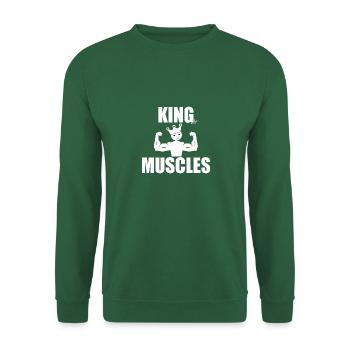 KÖNIG DER MUSKELN - Unisex Pullover - Grün - Vorne